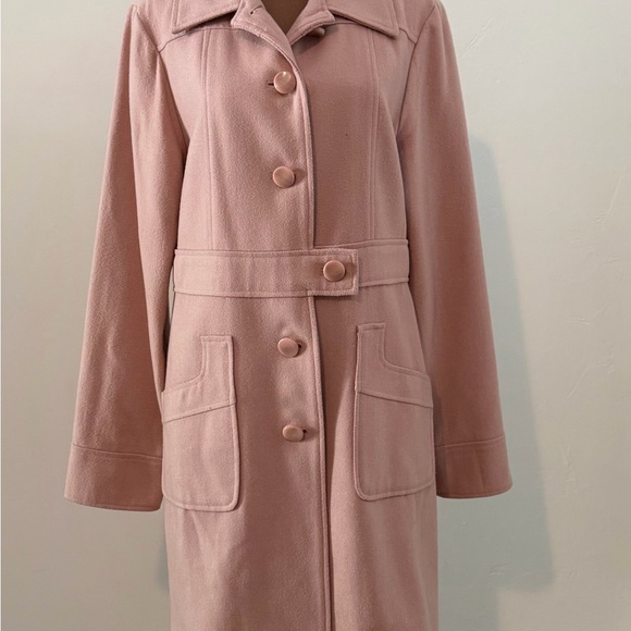 Jackets & Blazers - Women's Vintage Pink Belted Coat